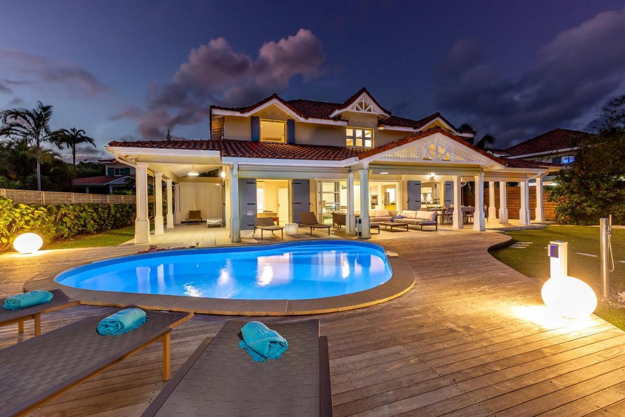 Villa Marine 5 Etoiles Sur La Plage Du Lagon A Deux Pas Du Golf Saint-Francois  Luaran gambar
